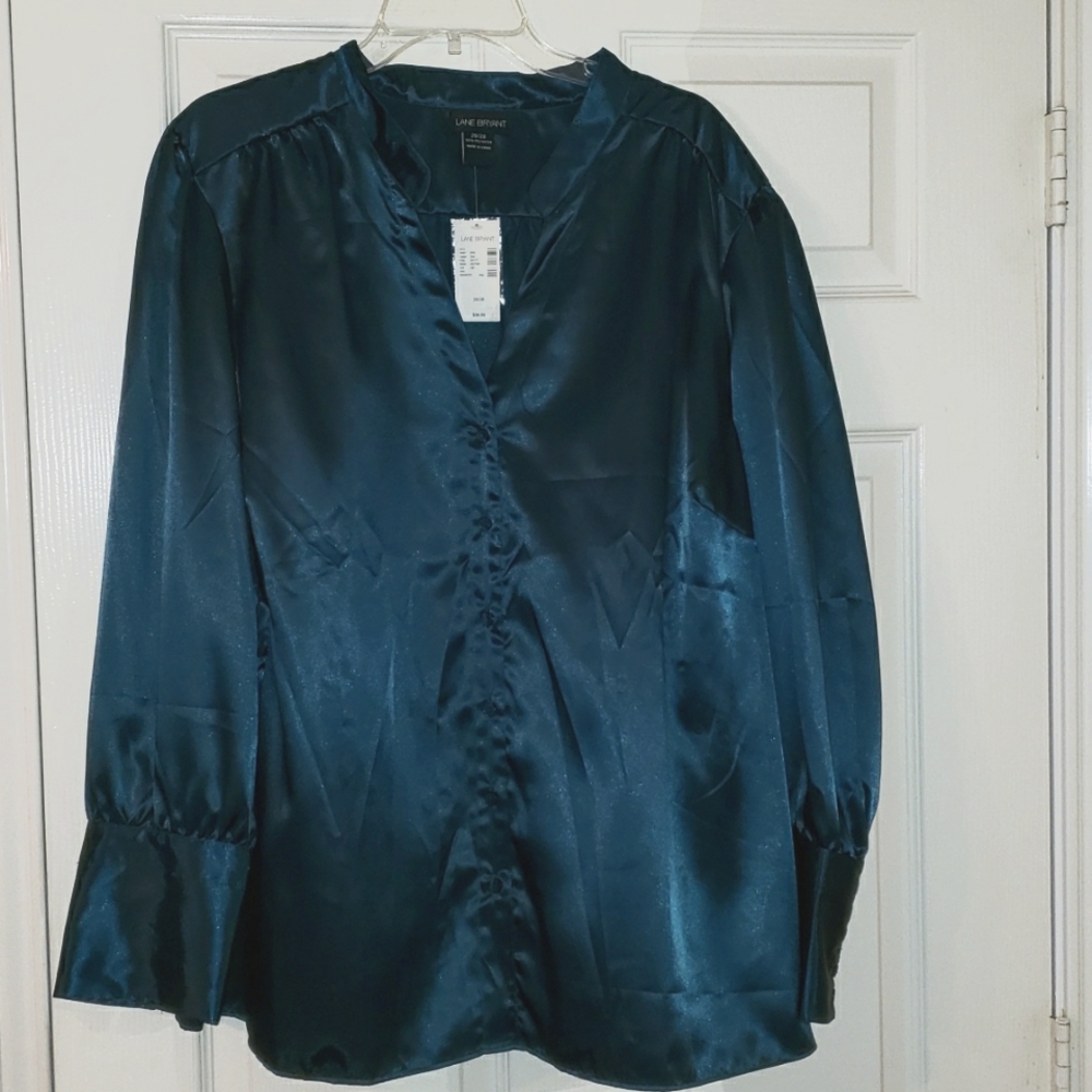 Lane Bryant Long Sleeve Button down Blouse